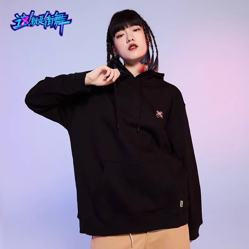 【街舞】潮牌男女多色百搭套头卫衣1422-蓝粉黑A15-11-黄灰A12-6