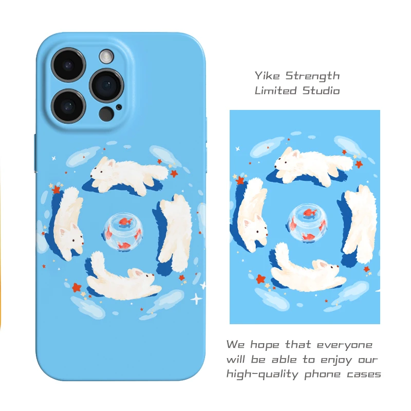 转圈圈小狗菲林软壳进口光面适用iphone苹果13rpomax/14/16pro