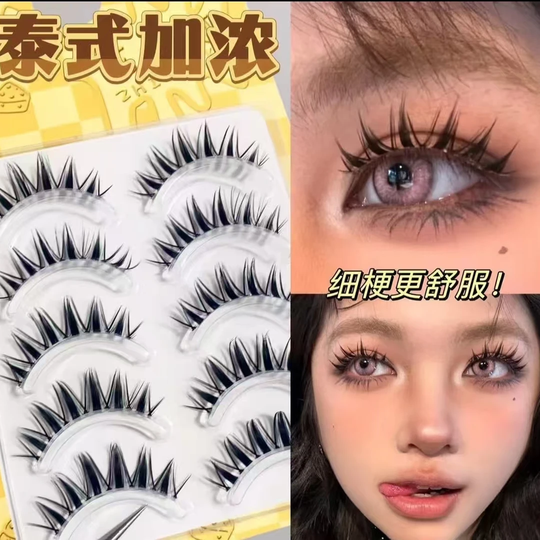芝士可泰式加浓浓密假睫毛一片式浓颜系N34自然仿真漫画芭比