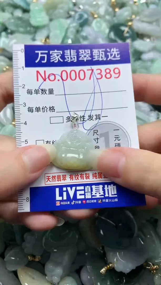 吊坠(不含链)未镶嵌翡翠7389