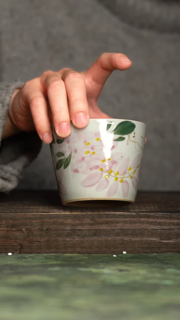 【闪购商品】杯青诗手工手绘瓷器