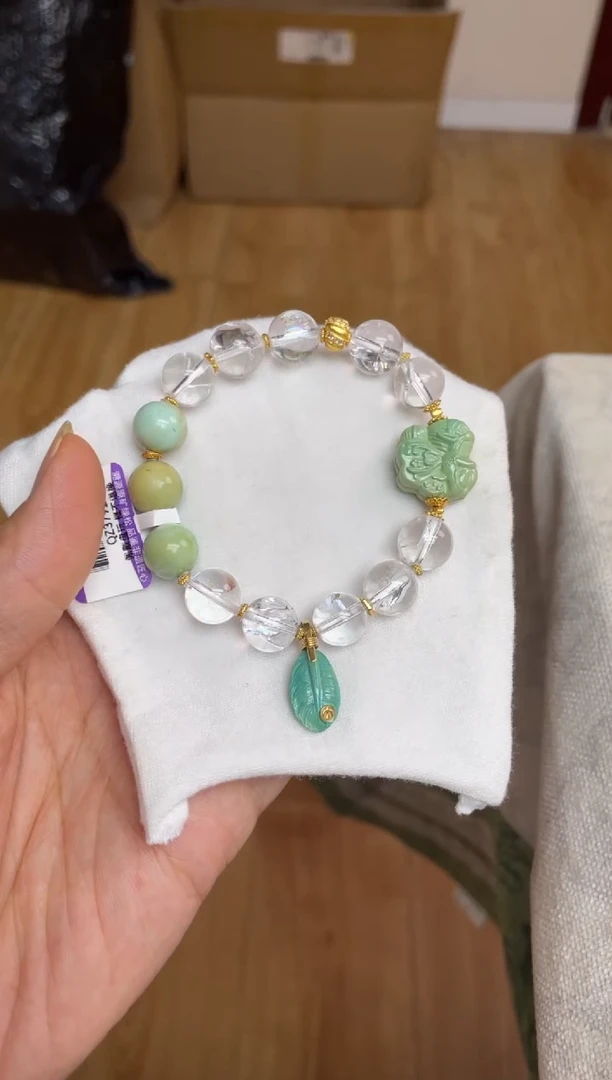 水晶手串银S925镶嵌61