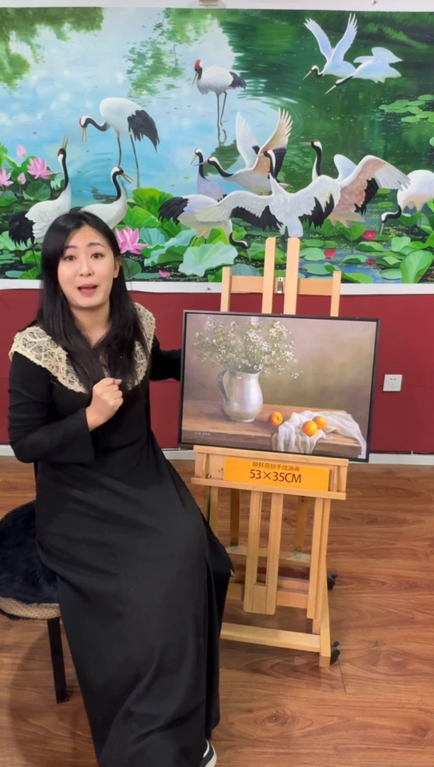 油画【36号】约53*35cm丨朝鲜原创纯手绘孤品油画丨顺丰包邮