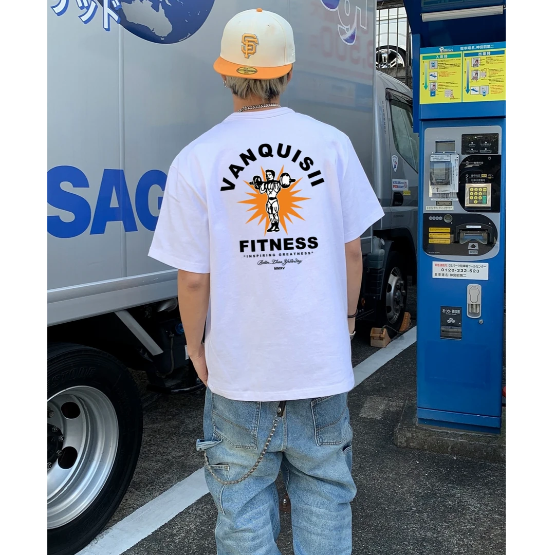 夏季美式休闲趣味印花短袖T恤男宽松百搭ins圆领半袖潮牌男生上衣