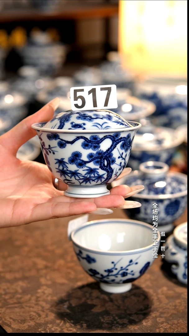 景德镇纯手工柴窑茶具