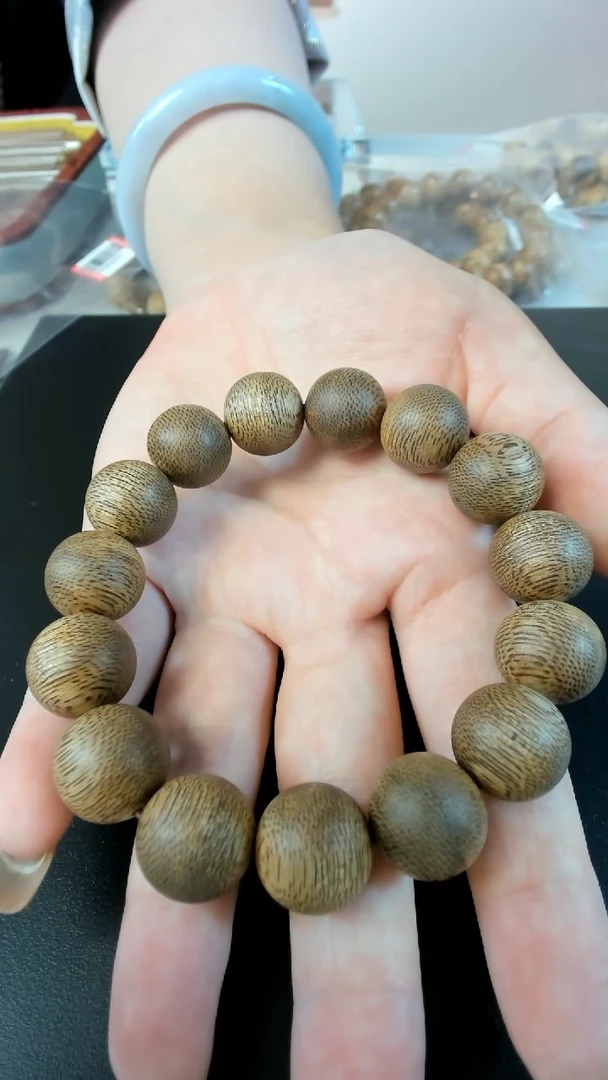 手串沉香文莱老料14mm单圈沉香手串