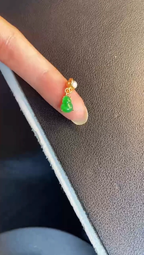 吊坠(不含链)银S925镶嵌翡翠1