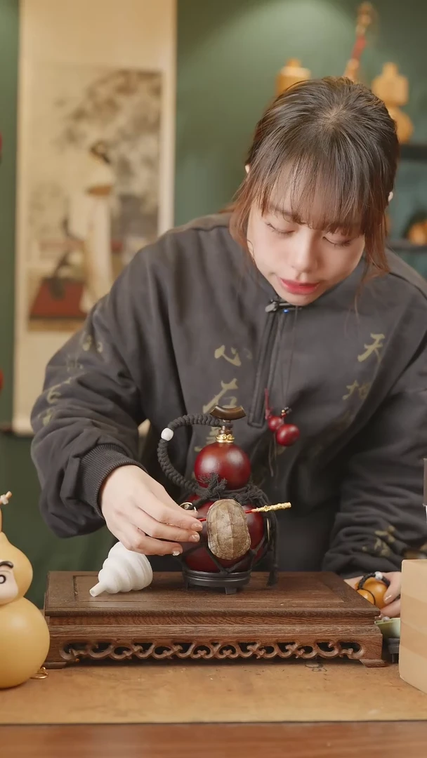 【闪购商品】249号精品天然大漆工艺防渗内胆酒葫芦~