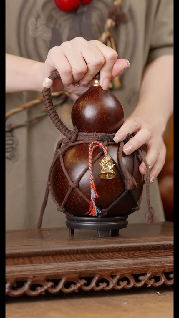 160号精品天然大漆酒葫芦一物一拍~