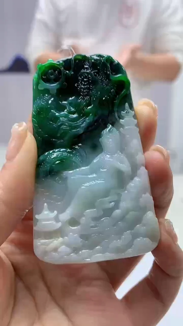 【闪购商品】定制翡翠未镶嵌4688ms-毛货143挂件