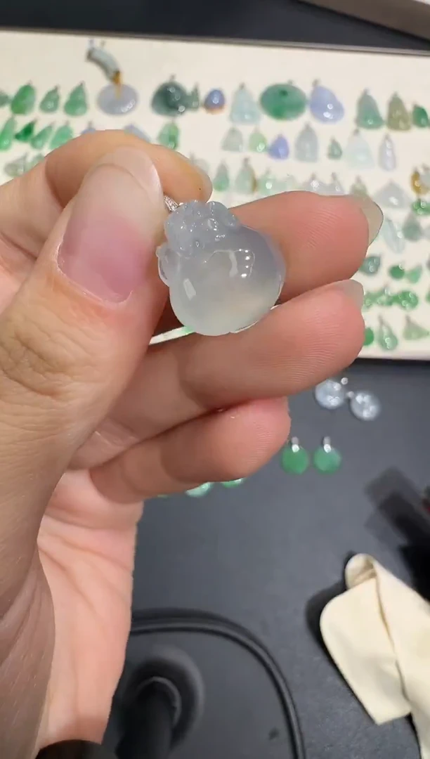 颈饰18K金镶嵌翡翠X1215-1501-515