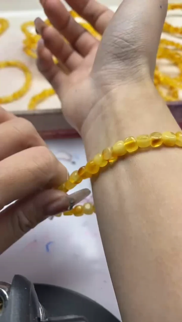 【闪购商品】蜜蜡颈饰未镶嵌w723一代蜜蜡方块5*5mm*1条