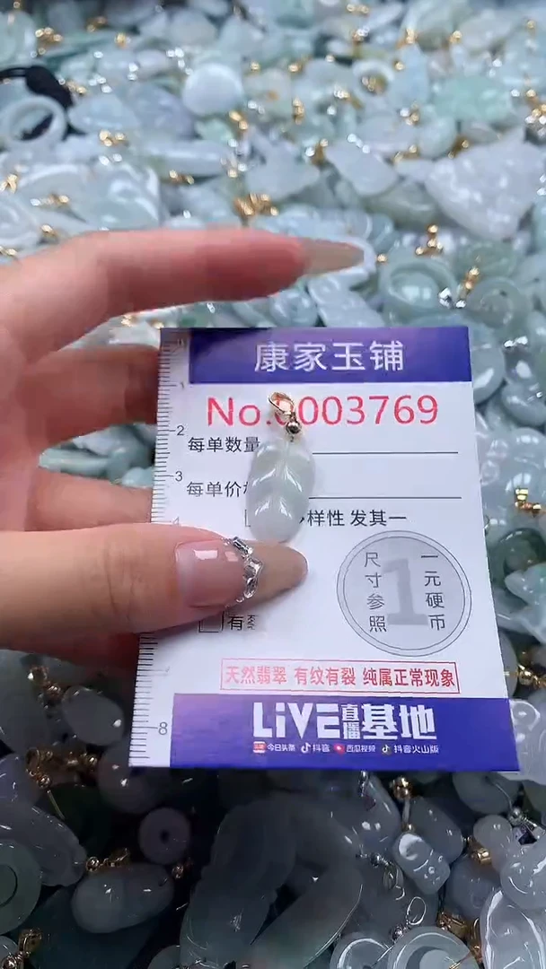 翡翠未镶嵌吊坠(不含链)3769