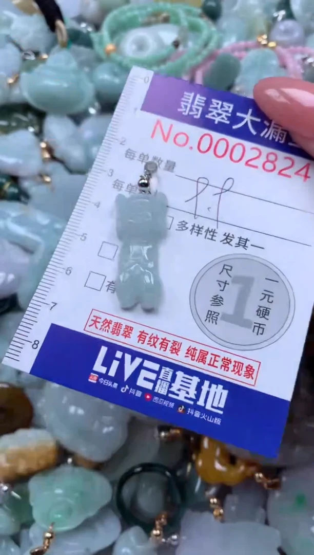 翡翠未镶嵌吊坠(不含链)824