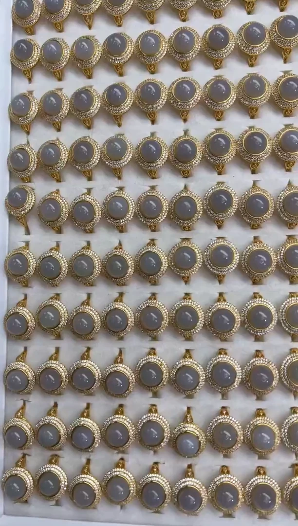 银S925镶嵌戒指和田玉8771多样性发货拍一发一