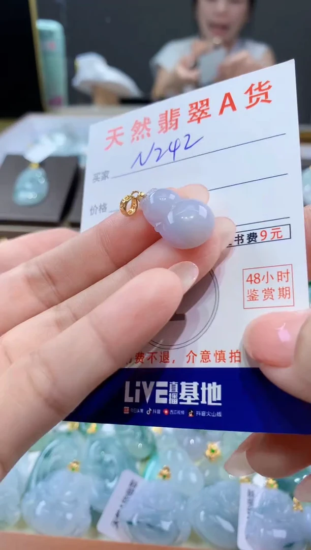 颈饰未镶嵌翡翠天然翡翠A货挂件