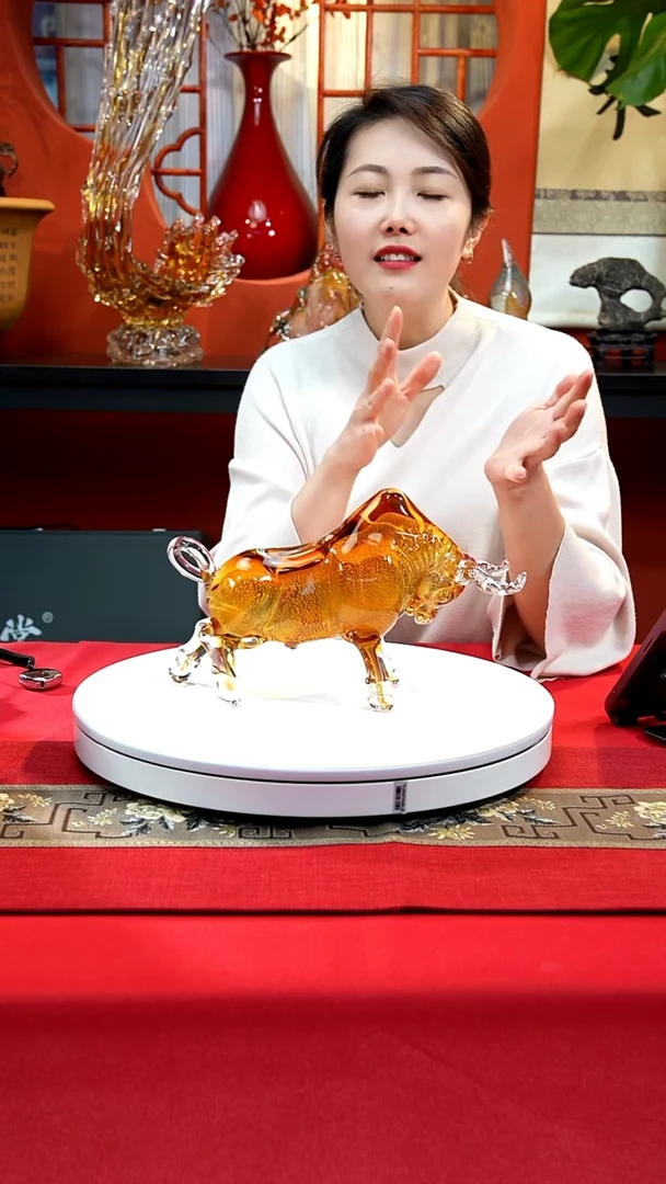 手工艺品琉璃小金牛