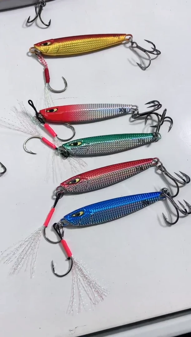 30克 旋风 铁板 路亚饵  10个 颜色混搭