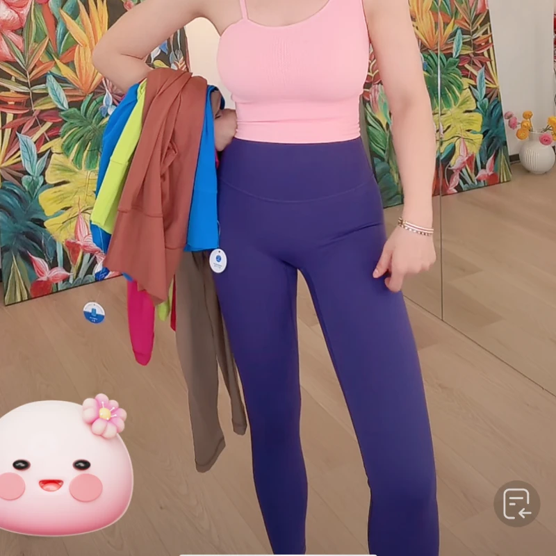 五米欧若风夏新品云感超柔健身高腰弹力裸感跑步瑜伽服长裤提臀