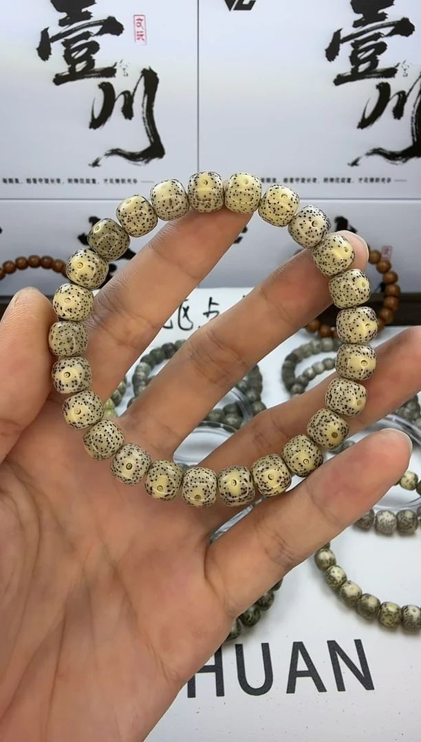 手串星月菩提9/8 石玉料 星点货