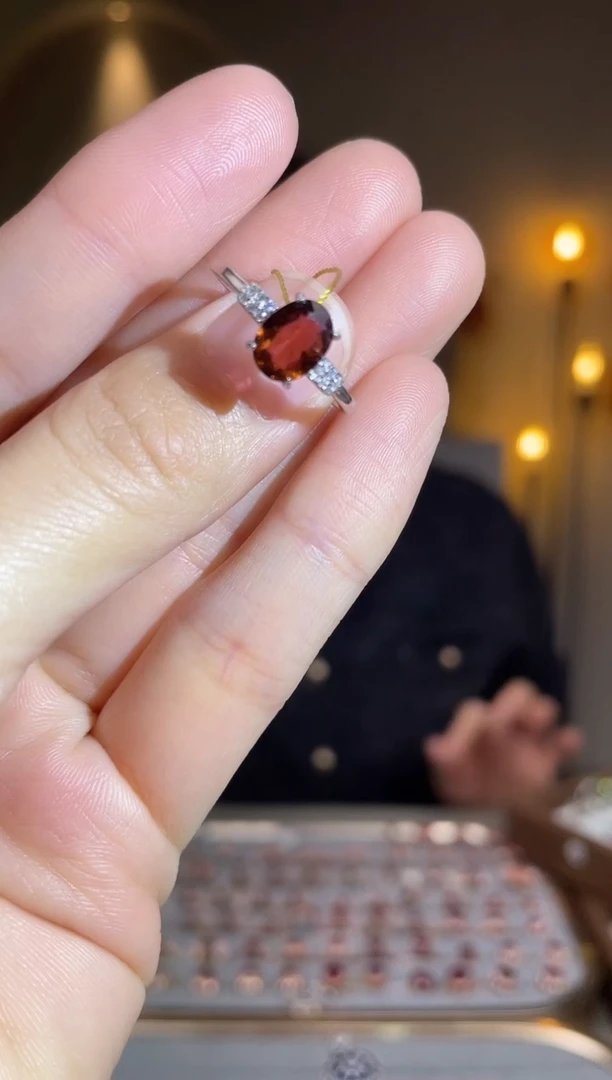 银S925镶嵌手饰碧玺手饰