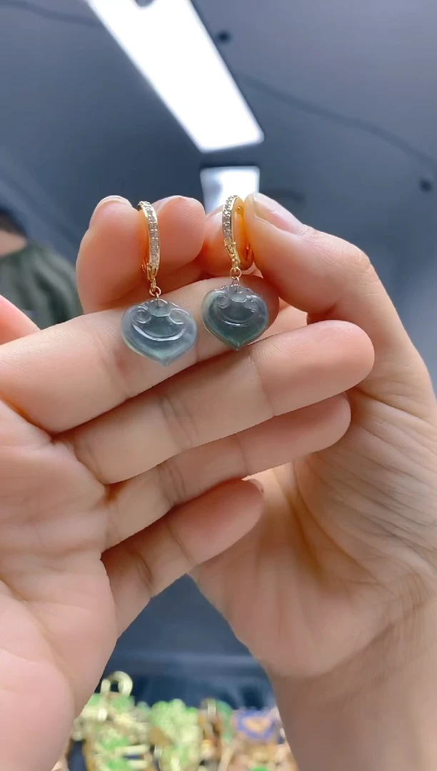 【闪购商品】翡翠耳饰合金188翡翠耳包