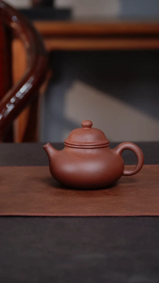 茶壶紫砂容天壶 羊角山紫泥 精工半手工 170cc
