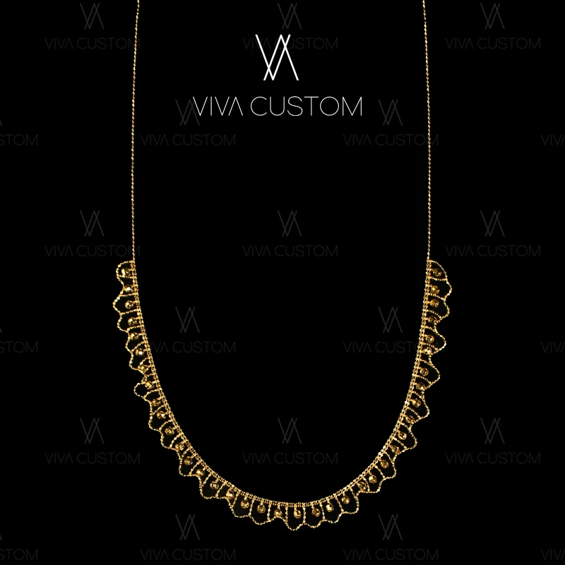 链子925银 气质百搭光影蕾丝项链♡