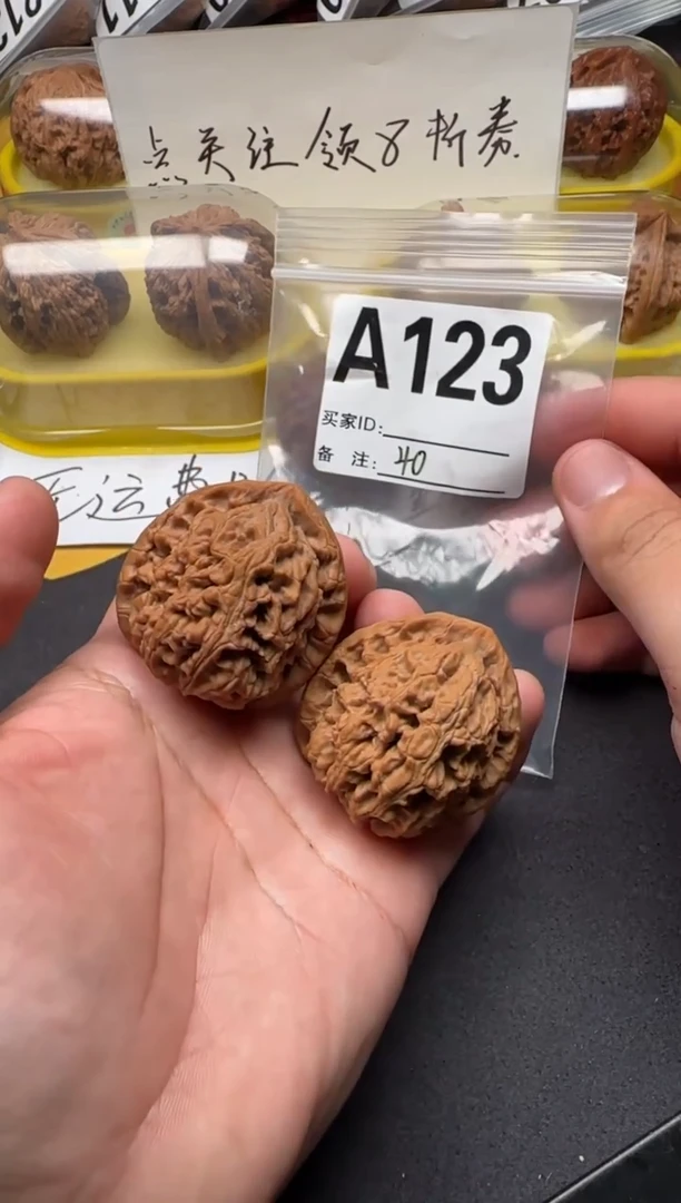 吊坠文玩核桃水龙纹微找形40-A123