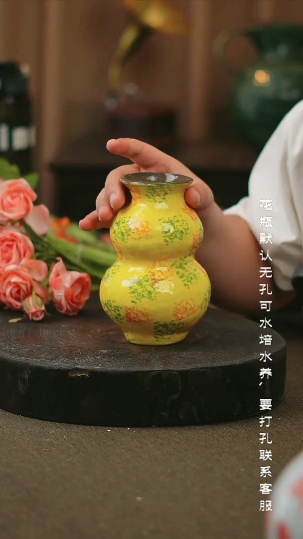 景德镇手工手绘花瓶