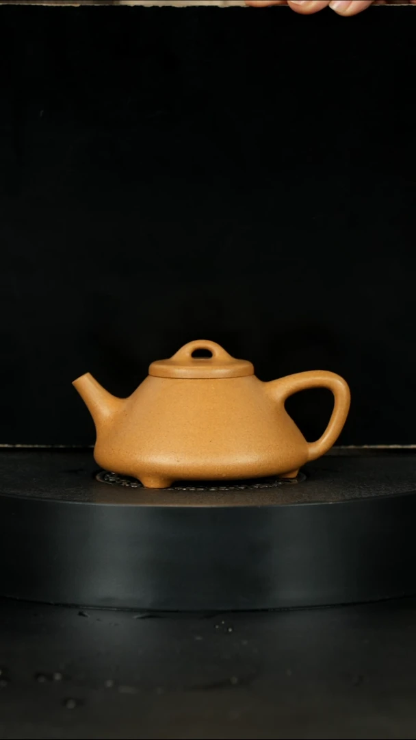 【闪购商品】紫砂茶壶明清老档口黄金段子冶石瓢