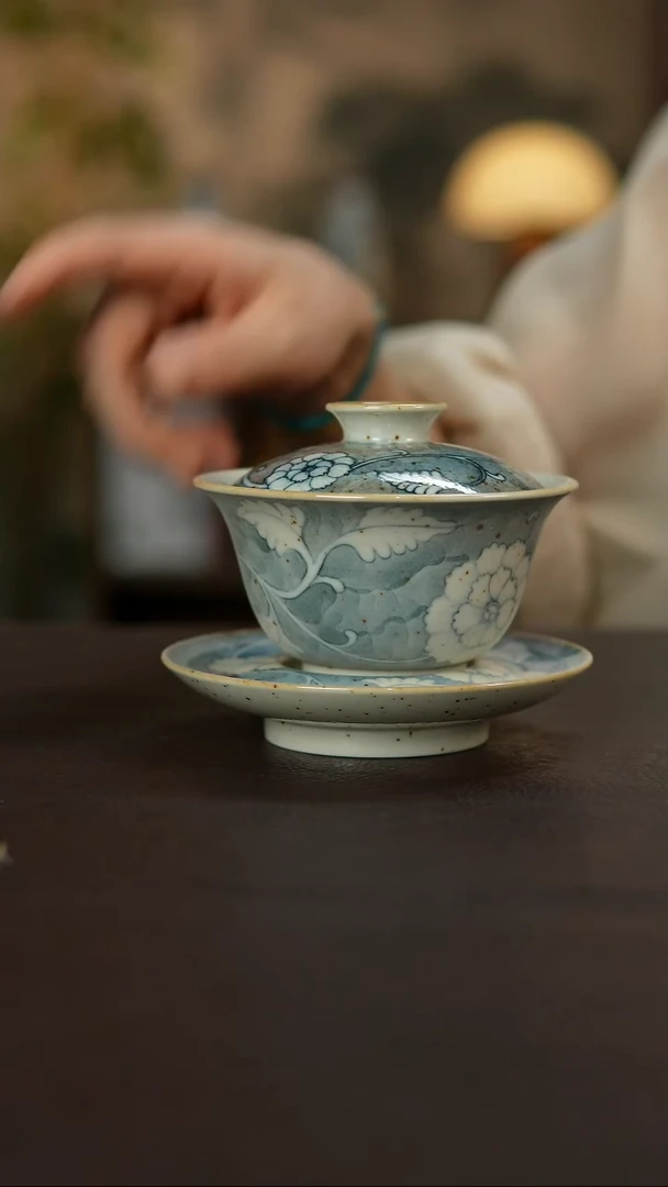 杯景德镇陶瓷杯碗柴烧多人