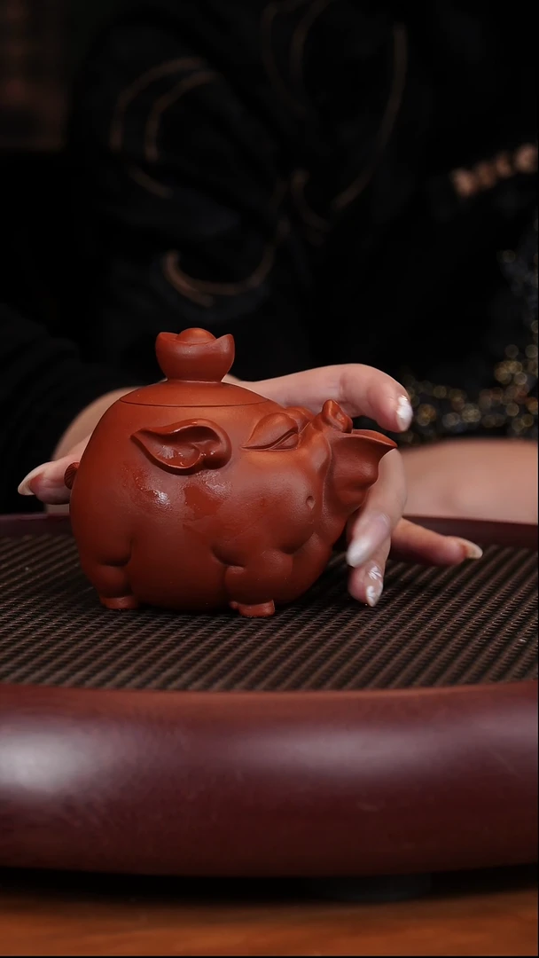 【闪购商品】紫砂茶壶1-51高水波福气多多