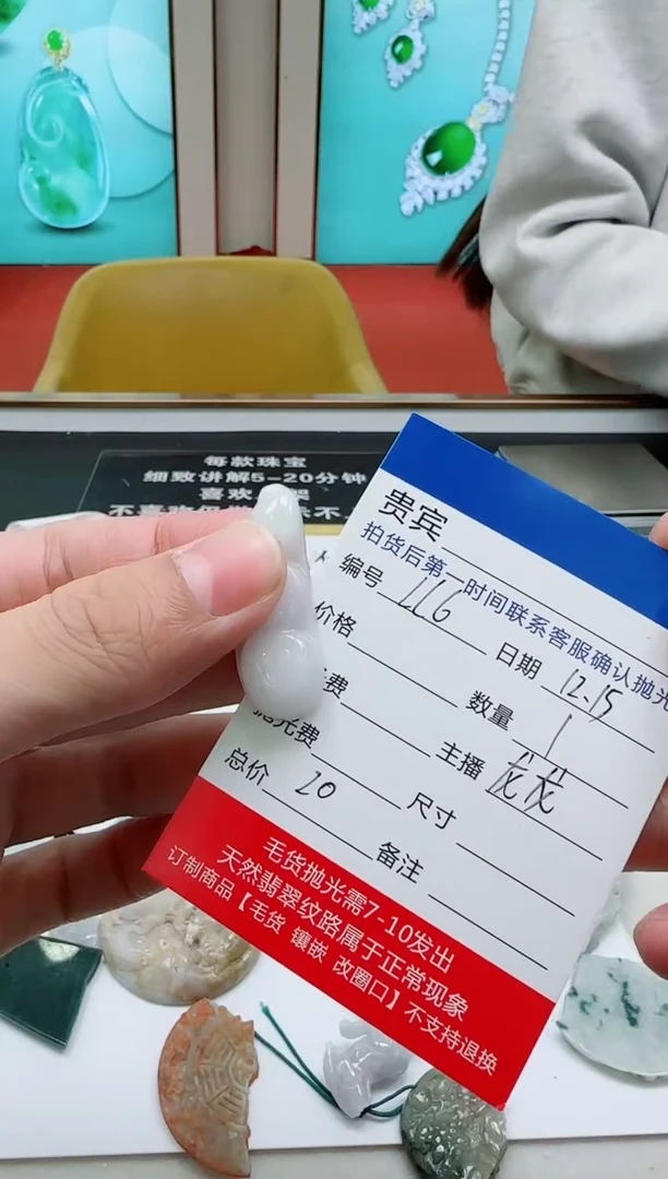 颈饰未镶嵌翡翠LL6翡翠吊坠-多样性发其一