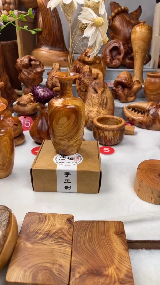 木风**云太行崖柏精品 花瓶/把件/雕刻件 -鉴赏期48小时
