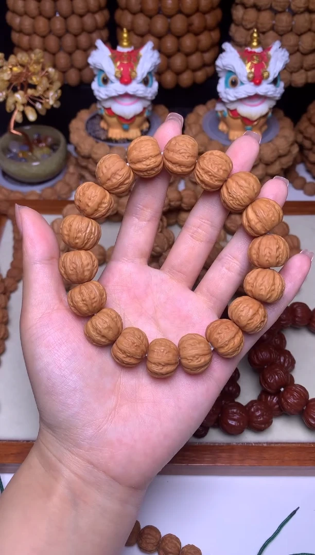 猴头核桃手串15-16mm京八棱全品无暇开播亏米福利