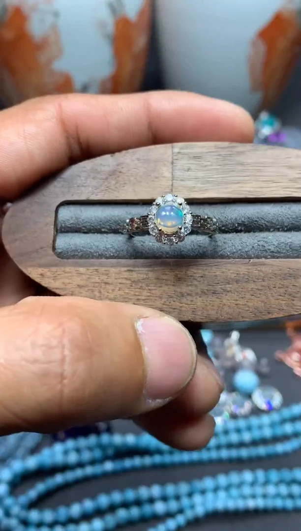 【闪购商品】欧泊戒指未镶嵌W81（随机性发货只发一单）