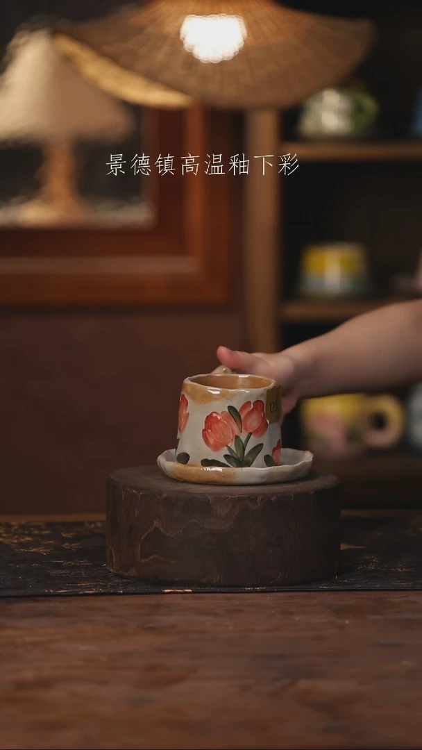 陶瓷景德镇高温釉下手绘陶瓷003