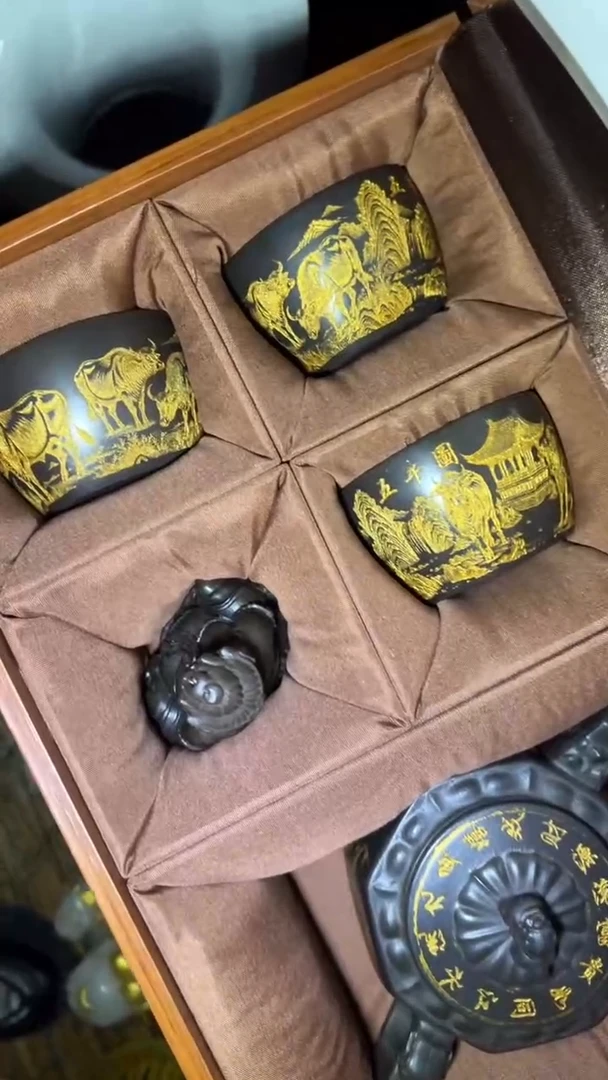 紫砂套装高端创意福利摆件