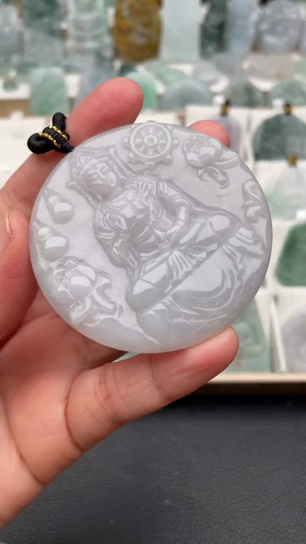 颈饰未镶嵌翡翠天然缅甸翡翠A货369