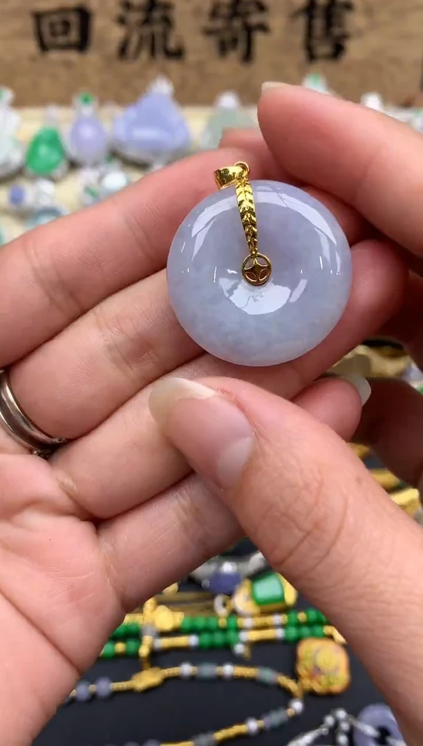 【闪购商品】翡翠颈饰18K金镶嵌250-中国好珍宝