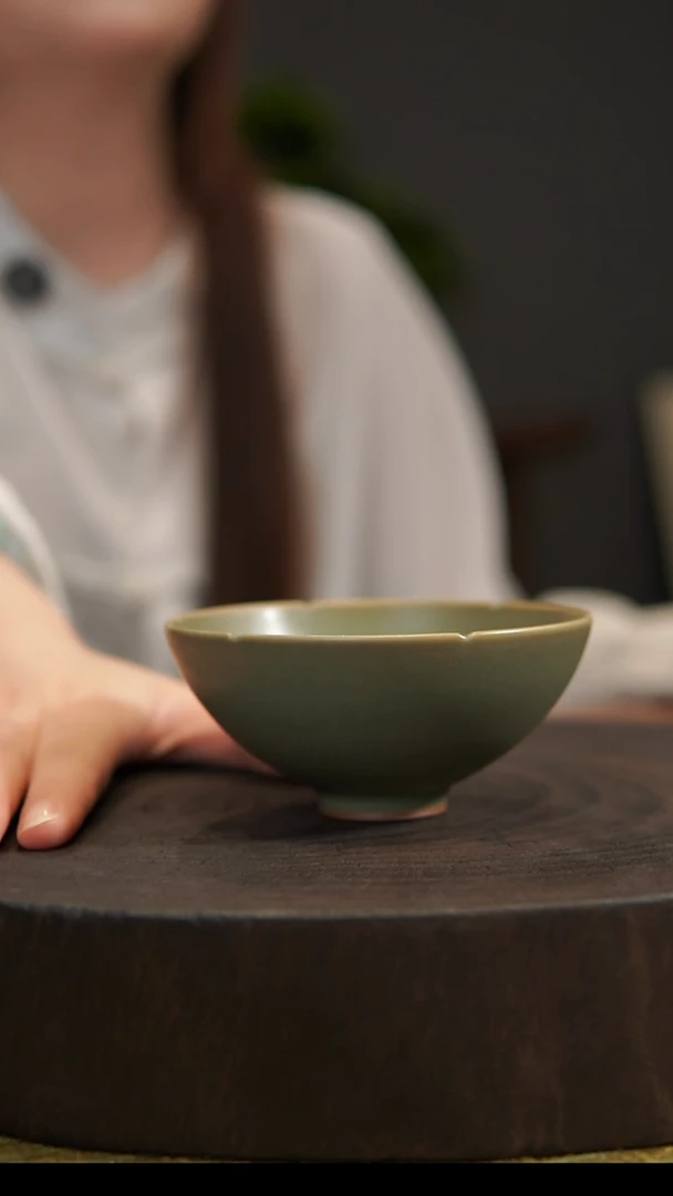 杯子葵口杯 汝州原产地  原矿老釉