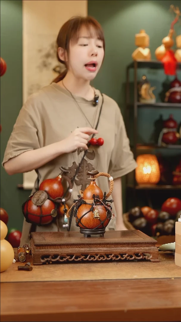 199号精品天然大漆工艺防渗内胆酒葫芦~