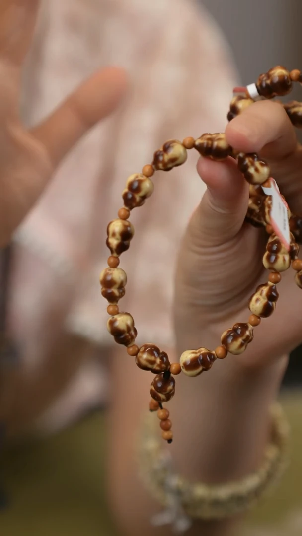 手串/手链金丝楠紫金鼠葫芦款  焦糖色花瓣皮