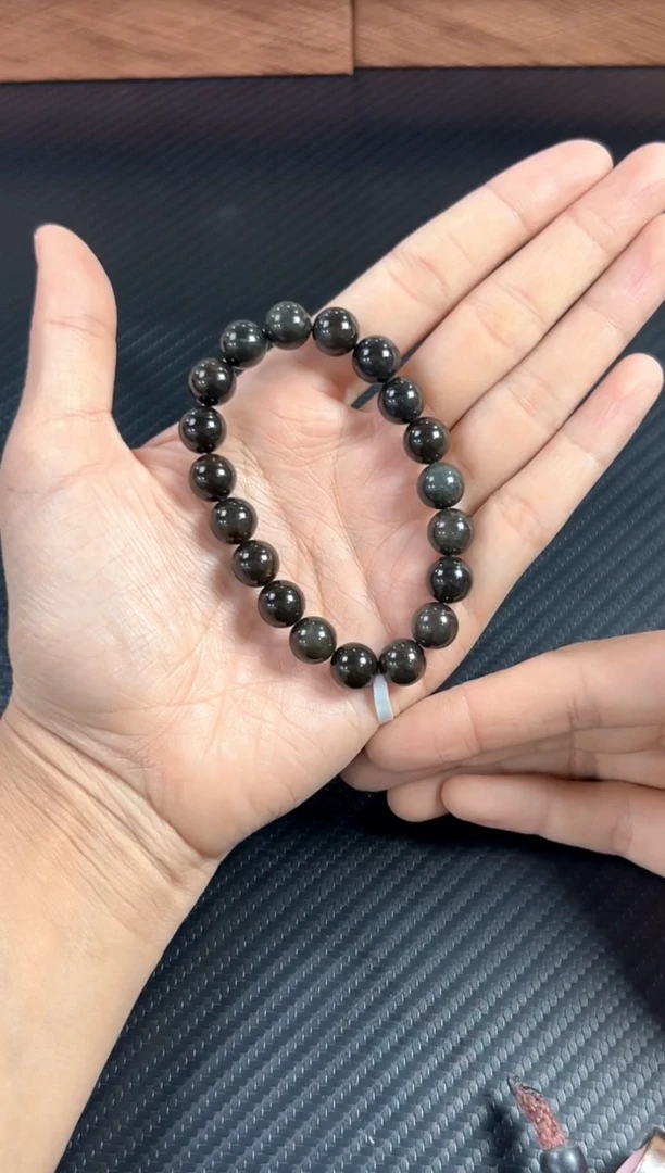 未镶嵌手串和田玉若羌微色差卡10 mj