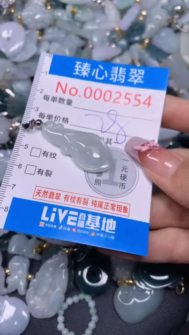 【闪购商品】翡翠颈饰未镶嵌含绳0002554