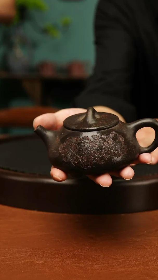 茶壶紫砂紫砂精品556石瓢