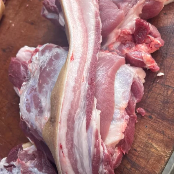 五花肉新鲜现杀一称一拍