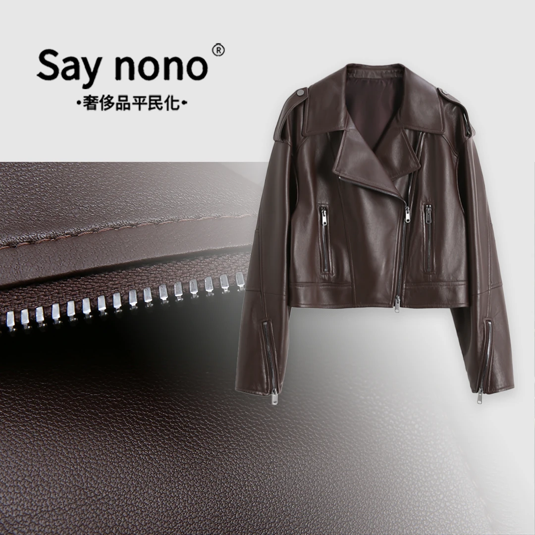 懒猫nono│Saynono 机车款＿升级版订制冰霸里衬羊皮皮衣 24022