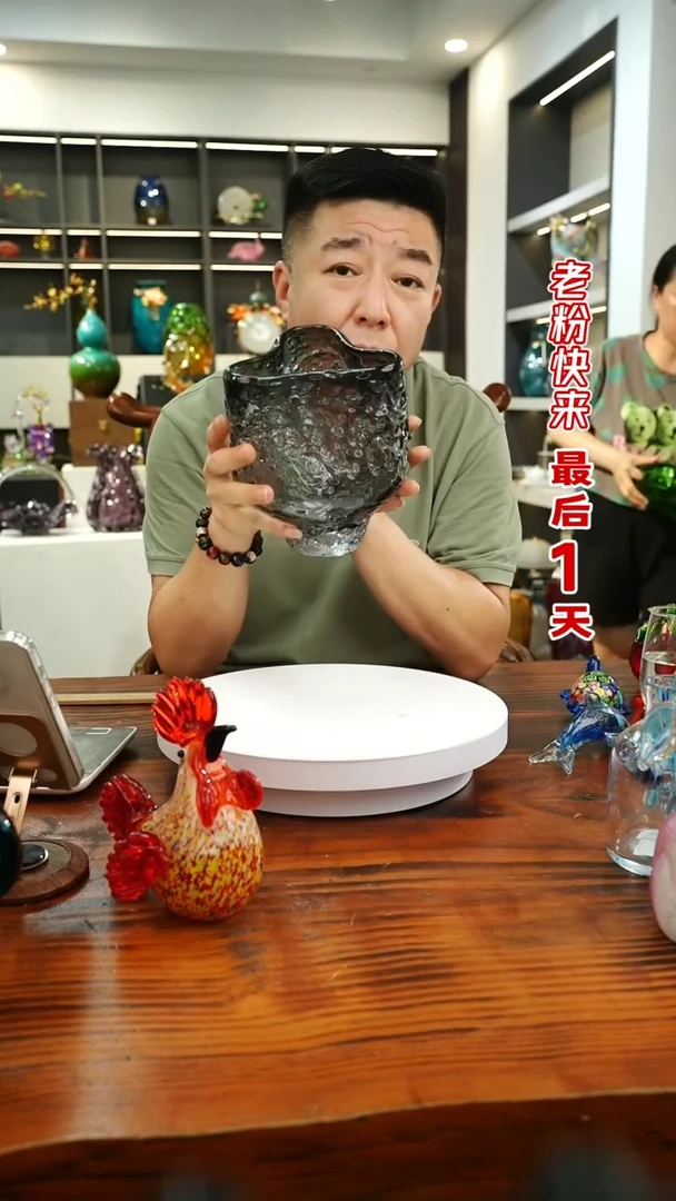 琉璃手工艺品外贸尾货花瓶013